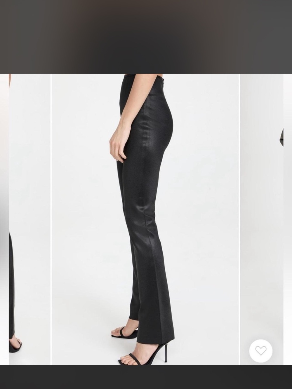 Alexander Wang Black Boot-Cut Leather Pants - Picture 3 of 7